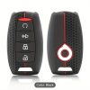 P SERIES -  KEY CASE SILICONE RED AND BLACK
