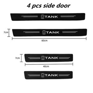 TANK 500 - 4 PC VINYL DOOR SILLS BLACK AND WHITE