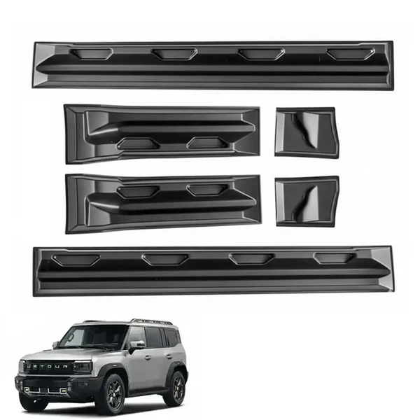 Jetour T2 (25-On) Dark Knight Style Matte Black Door Cladding